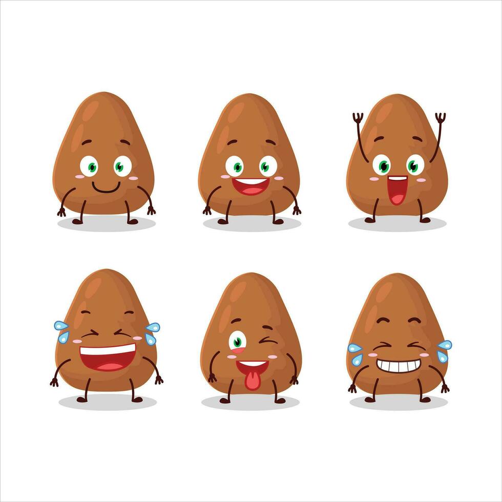 Cartoon character of mamey with smile expression vector