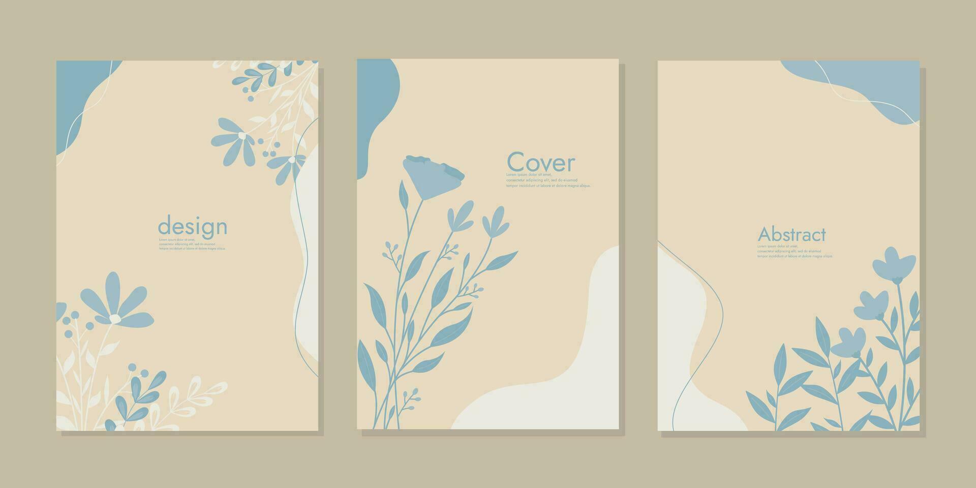 cubrir diseño con floral modelo. mano dibujado creativo flores Talla a4. eso lata ser usado para invitación, tarjeta, cuadernos, planificadores, folletos, libros, catálogos vector