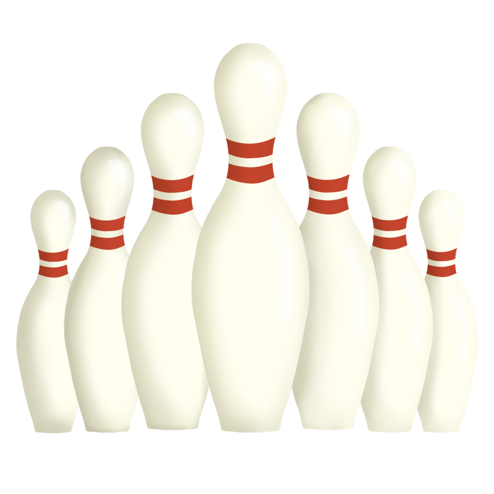 Bowling pins arrangement png