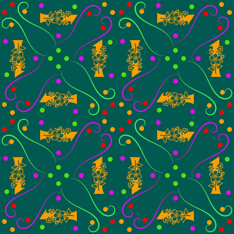 Seamless pattern of numbers. vector