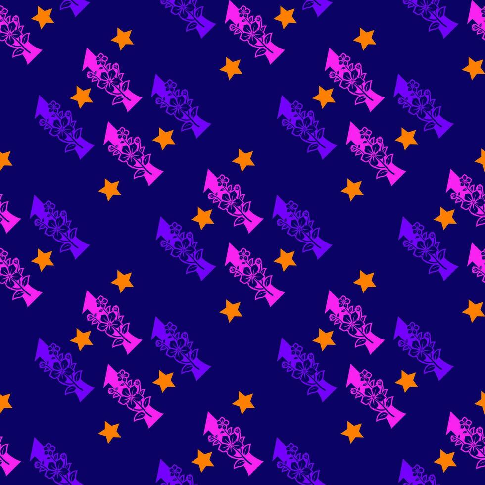 Seamless pattern of numbers. vector