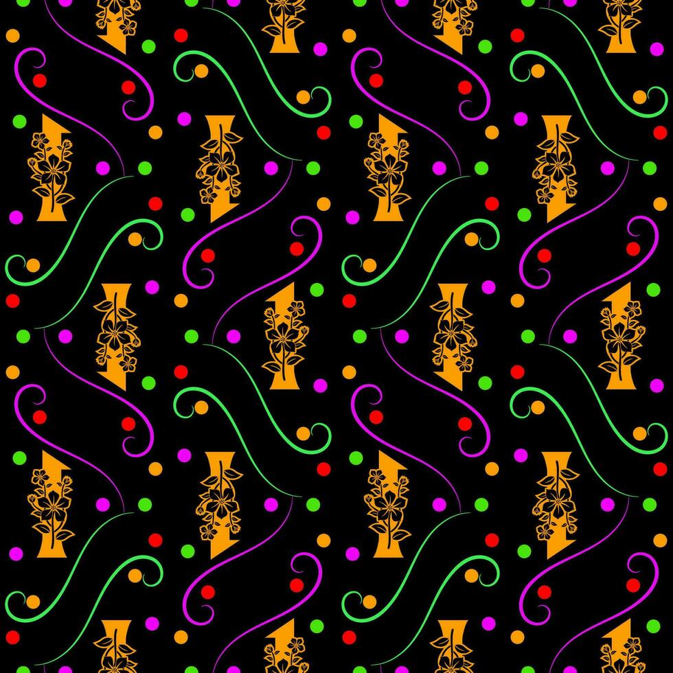 Seamless pattern of numbers. vector