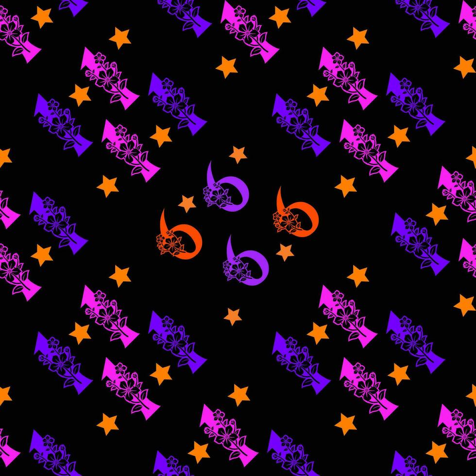 Seamless pattern of numbers. vector