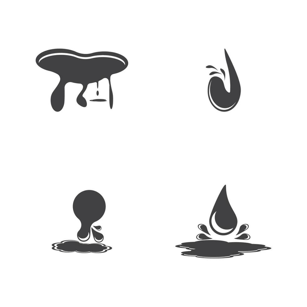 Dripping Liquid icon and symbol template vector