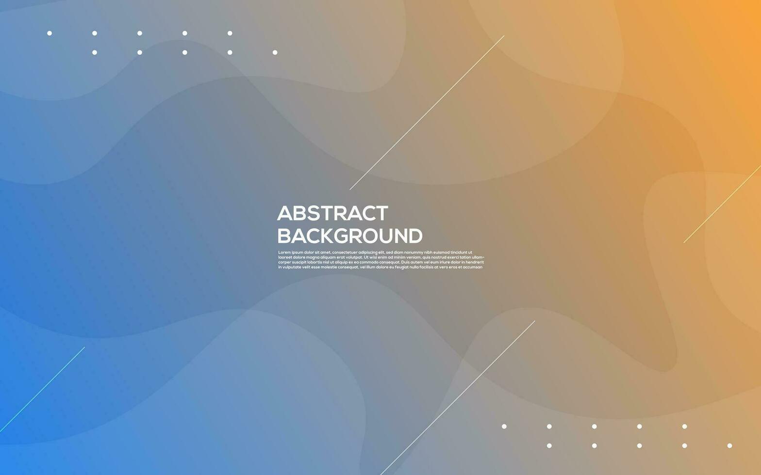 minimal simple abstract blue orange wavy light design background. eps10 vector