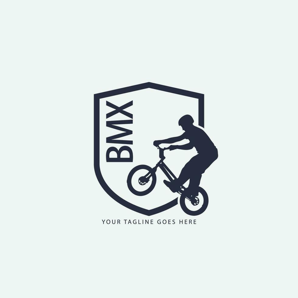 logotipo de bicicleta de montaña vector