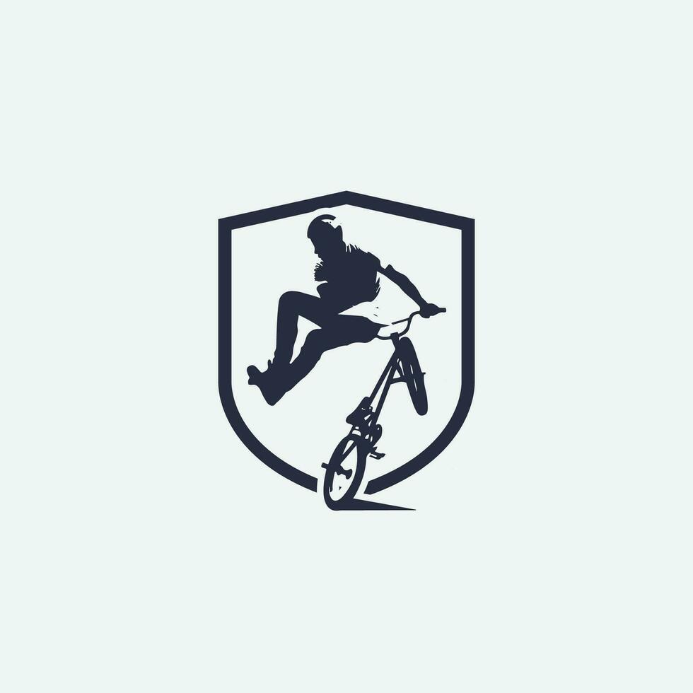 mountain bike logo vector