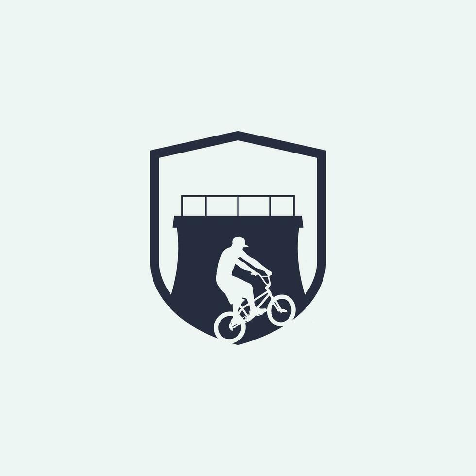 mountain bike logo vector