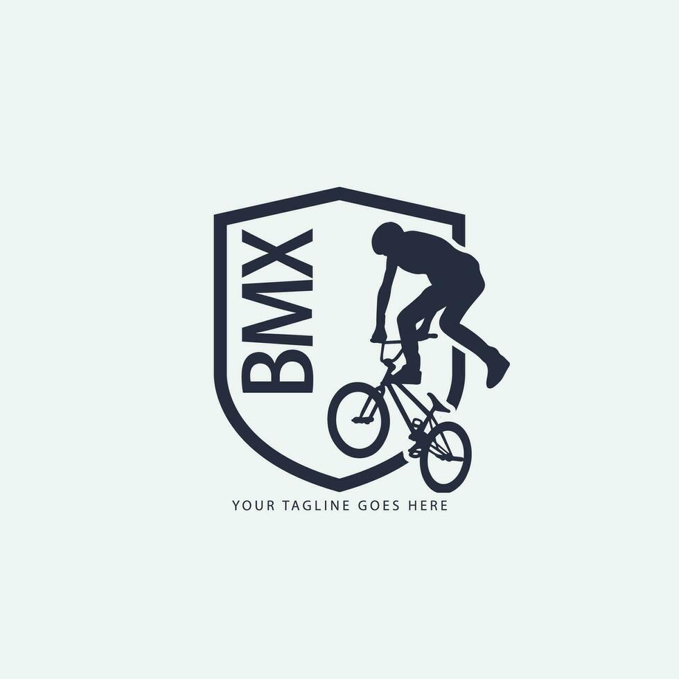 logotipo de bicicleta de montaña vector