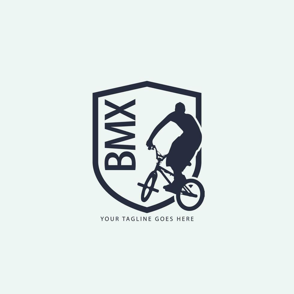 logotipo de bicicleta de montaña vector