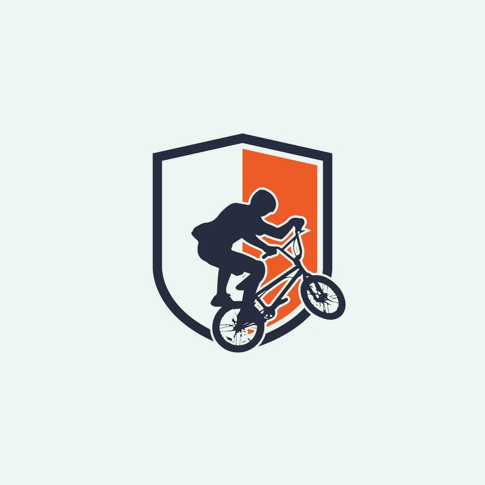 logotipo de bicicleta de montaña vector