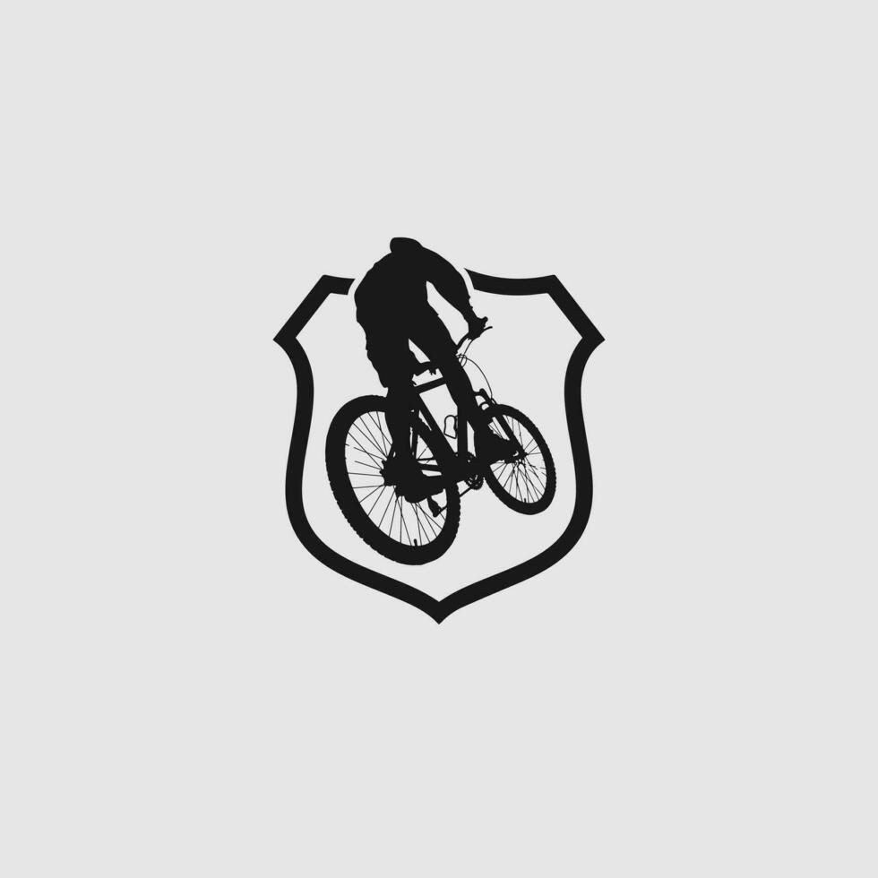 vector logo de bicicleta de montaña