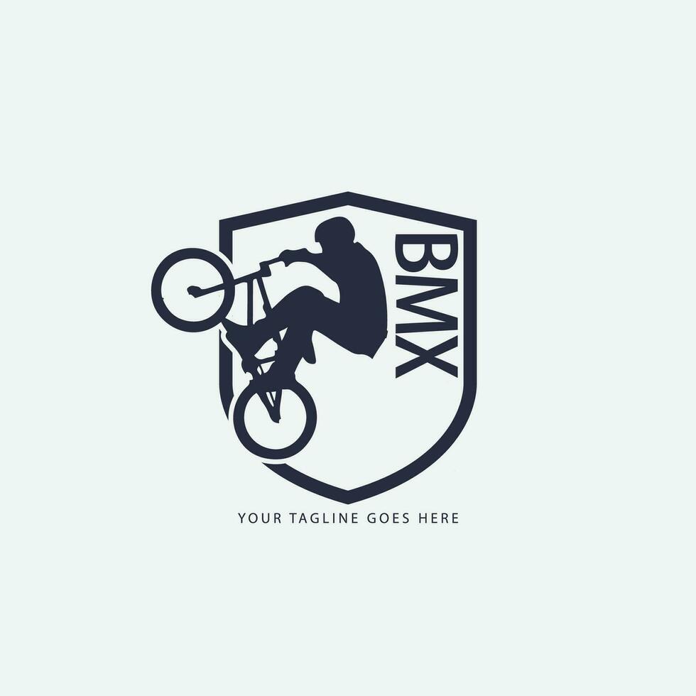 logotipo de bicicleta de montaña vector