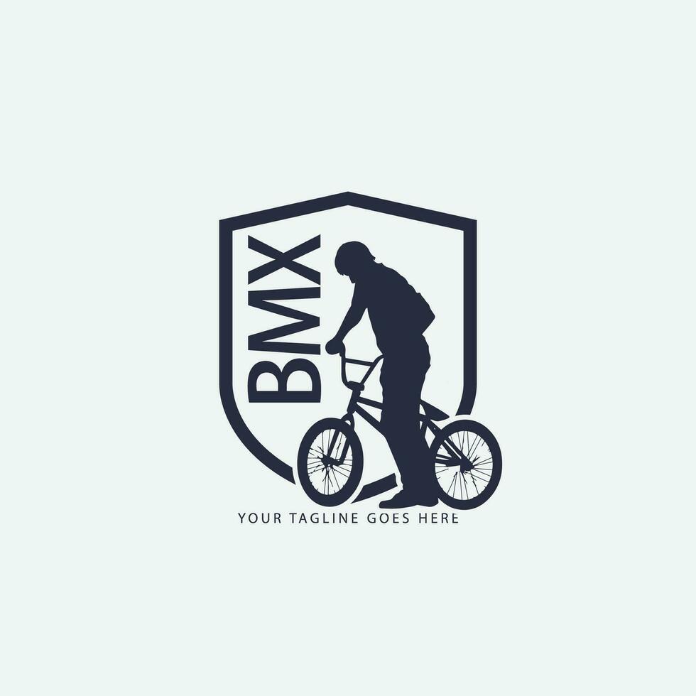 logotipo de bicicleta de montaña vector