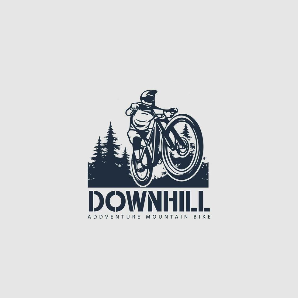 mountain bike logo vector