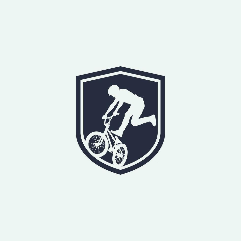 logotipo de bicicleta de montaña vector