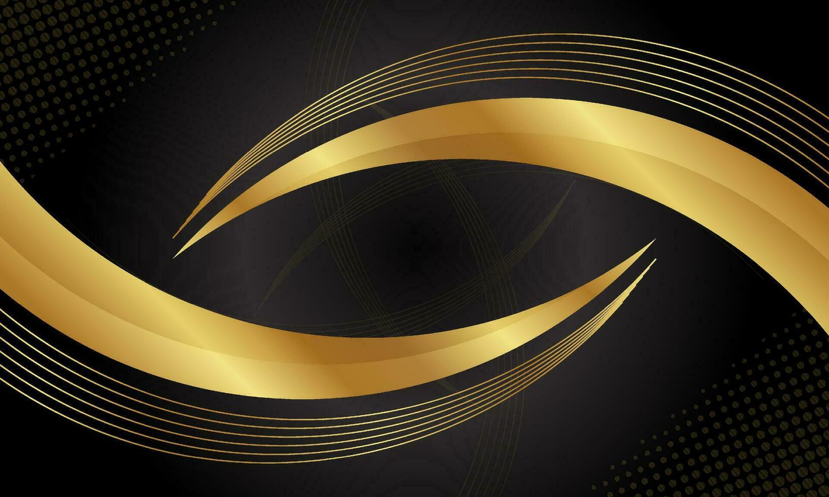 Luxury background design vector. Wavy golden background design vector