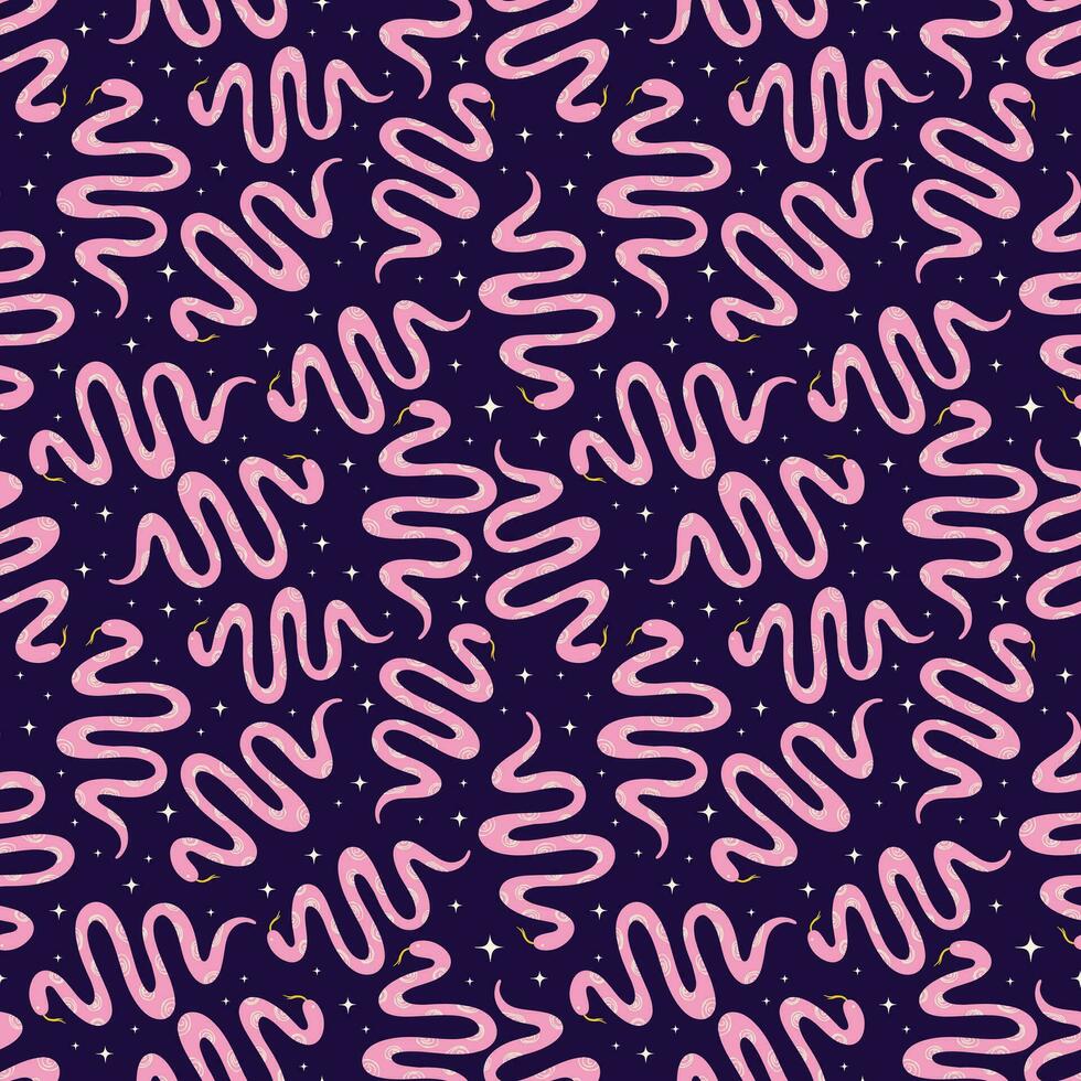Halloween pattern with snakes vector