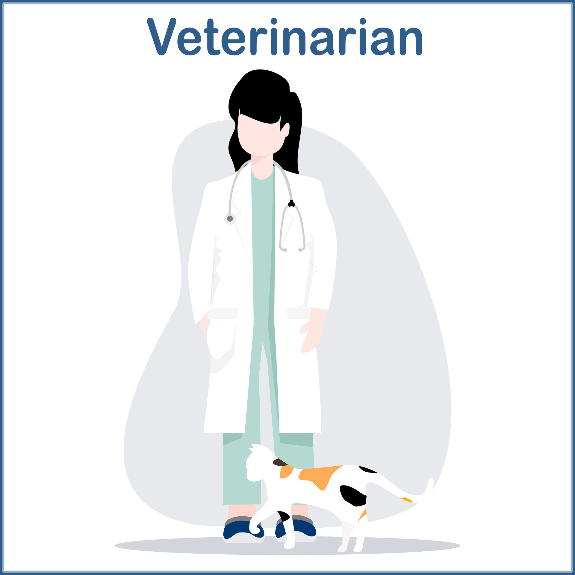 Female veterinarian and orange tabby cat 27972165 Vector Art at Vecteezy