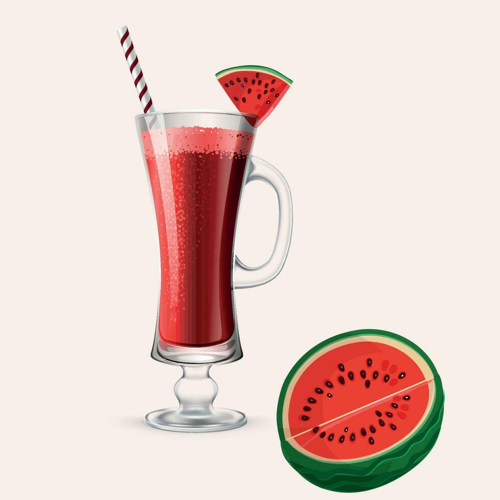 summer fruit juice vector