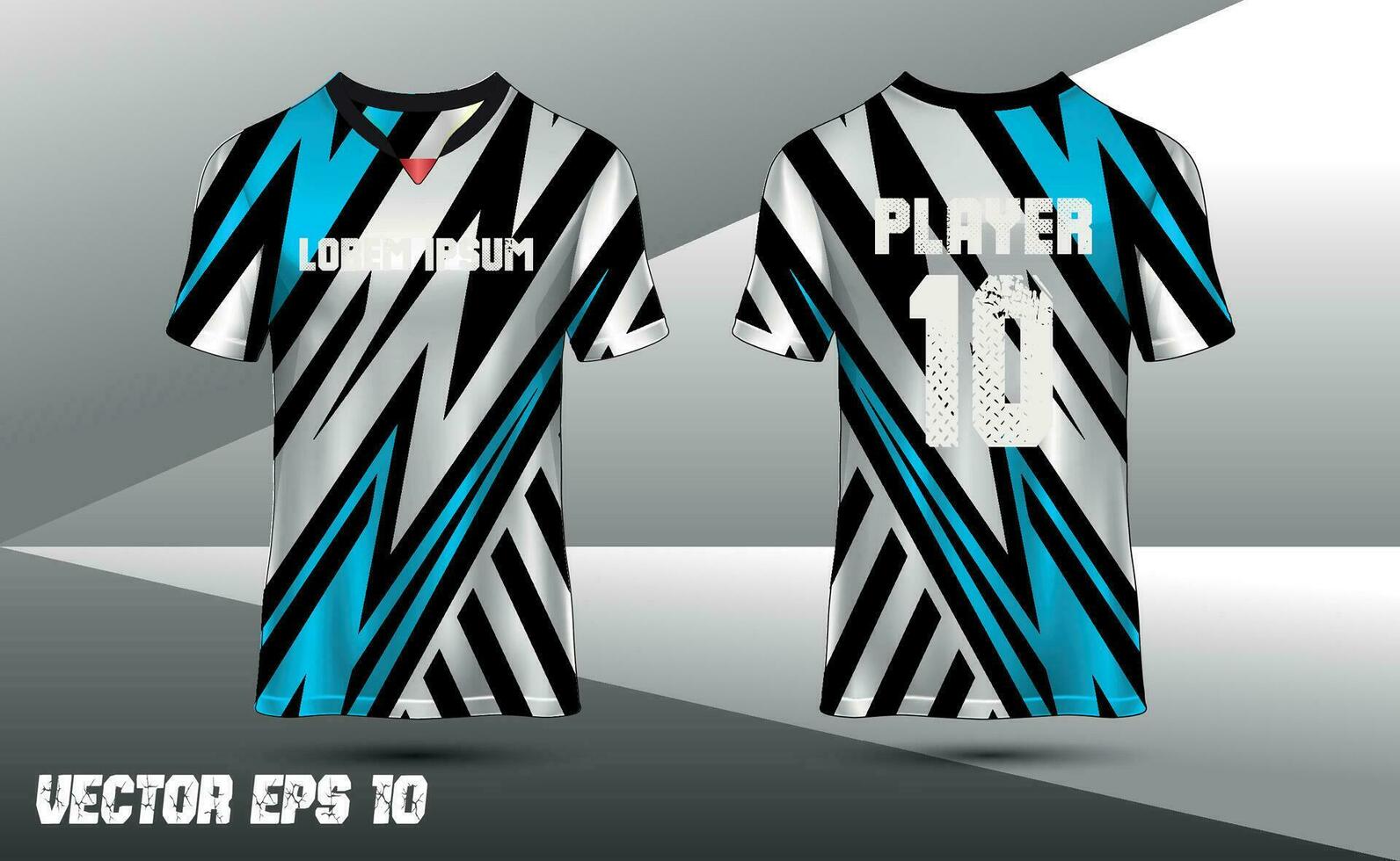 resumen texturizado Deportes jersey diseño camiseta para carreras, fútbol, juego de azar, motocross, ciclismo. Bosquejo vector diseño modelo.