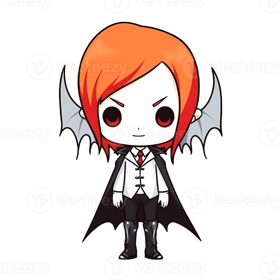 Cute Halloween Vampire Clipart Illustration AI Generative 27973165 PNG