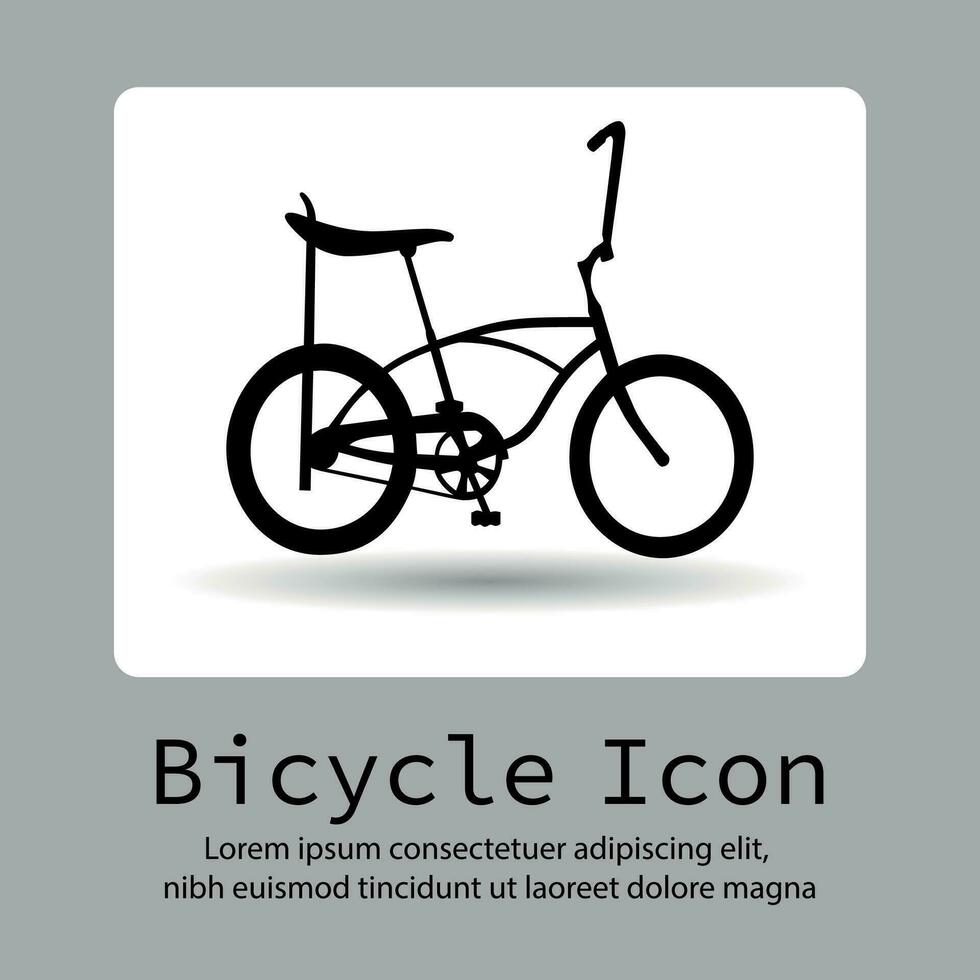 Bike icon, Bicycle icon, Bycicle logo, Bicycle vector silhouette on a flat button vector.