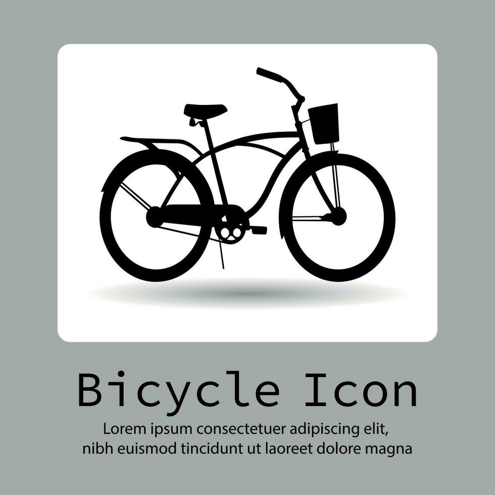 Bike icon, Bicycle icon, Bycicle logo, Bicycle vector silhouette on a flat button vector.