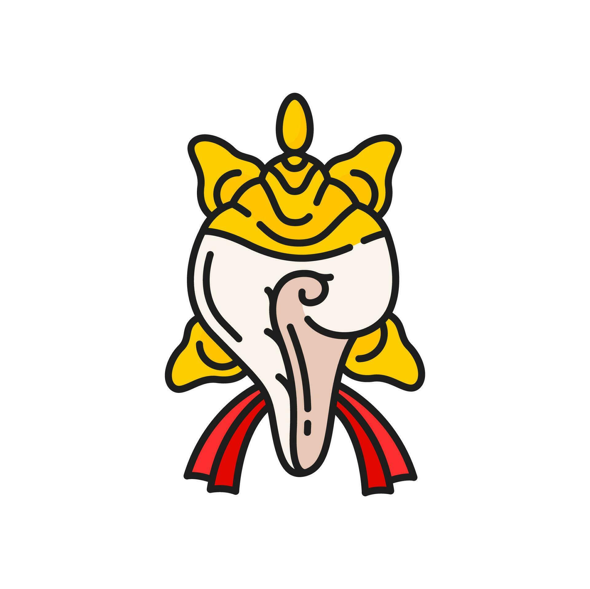 Right coiled conch shell buddhism religion symbol 27973884 Vector Art