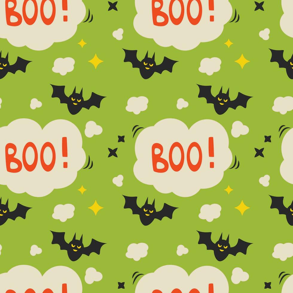 Halloween vector pattern. Endless texture can be used for wallpaper, fill pattern, background.
