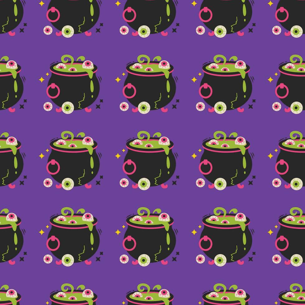 Halloween vector pattern. Endless texture can be used for wallpaper, fill pattern, background.