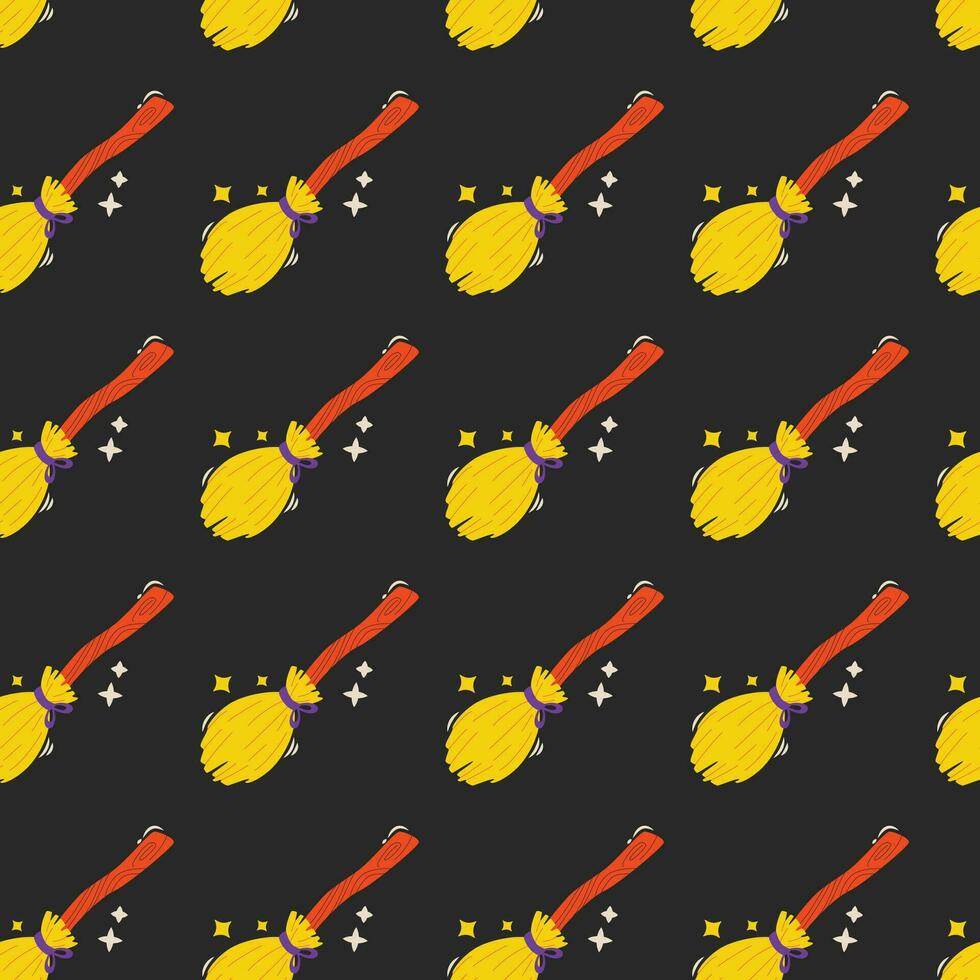 Halloween vector pattern. Endless texture can be used for wallpaper, fill pattern, background.