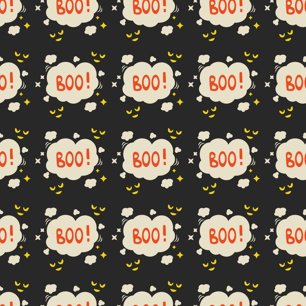 Halloween vector pattern. Endless texture can be used for wallpaper, fill pattern, background.