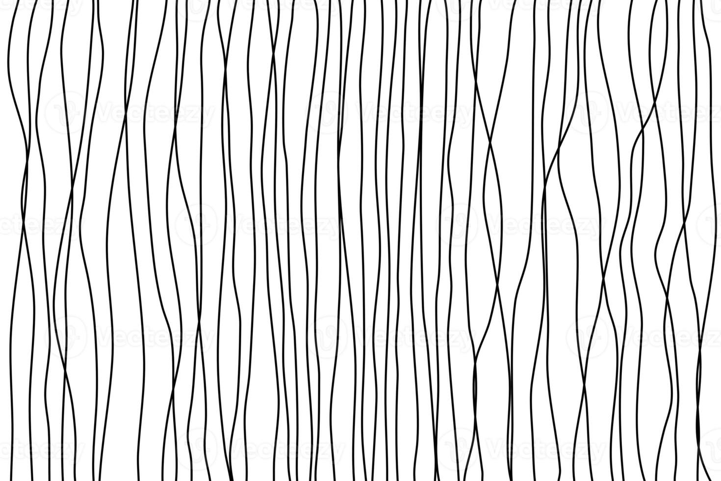 Doodle abstract wave hand draw line art background template black line and white background simple style photo