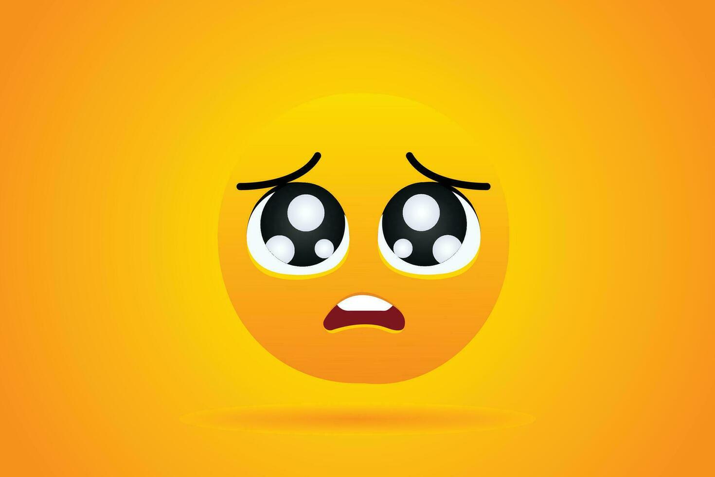 vectors illustration emoticon expression begging face