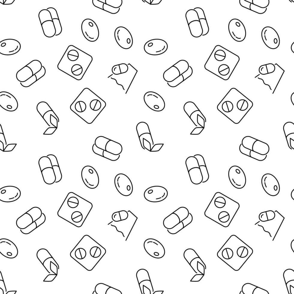 Treatment Seamless Pattern for Printing and Wrapping vector