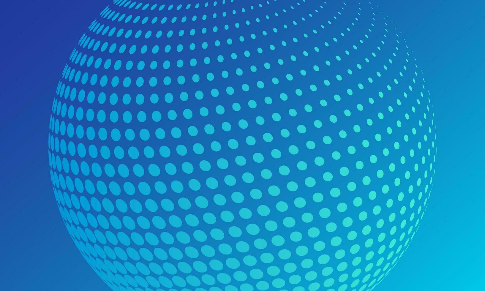 Spherical Color Halftone Dotted Pattern Vector Background
