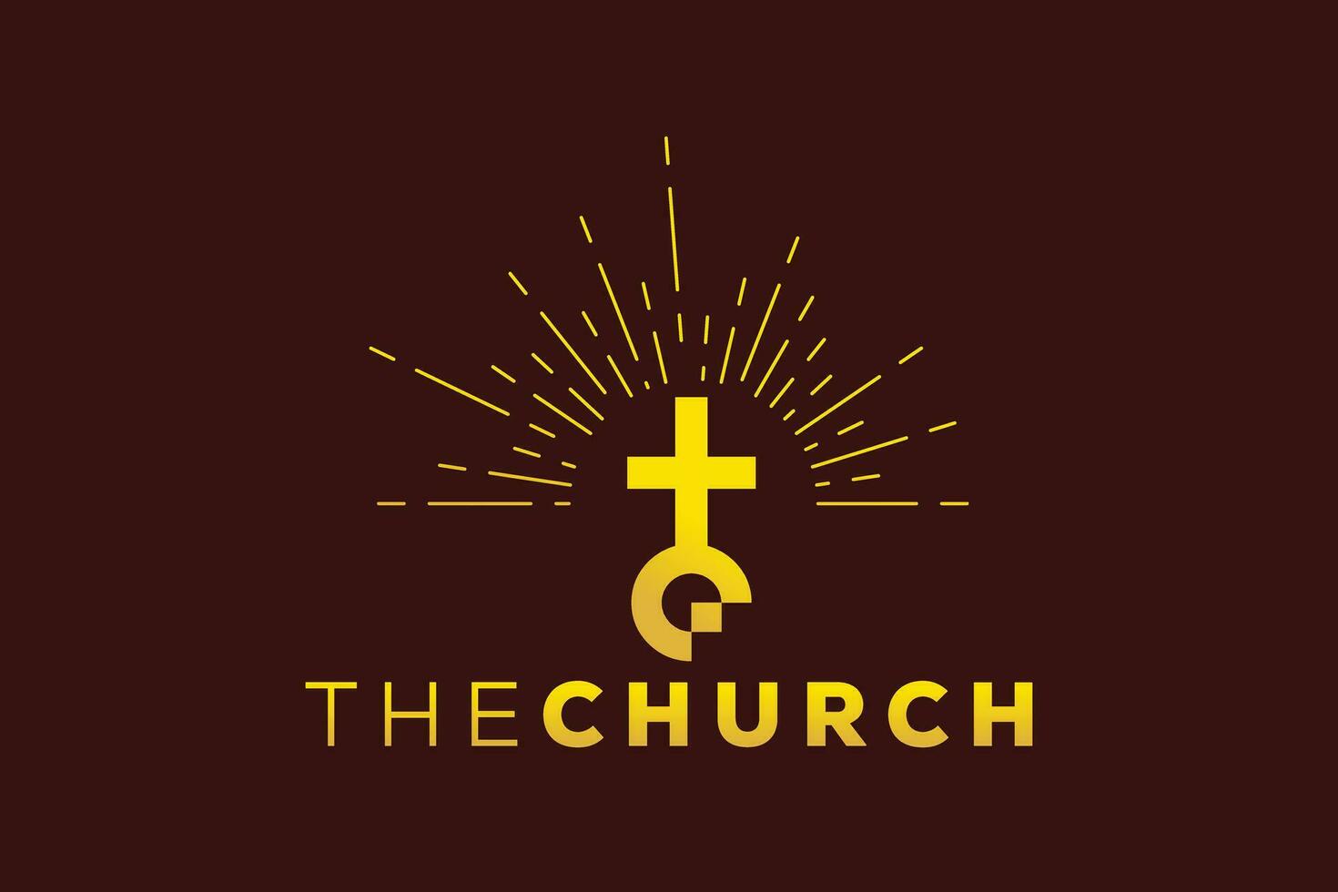 Trendy and Professional letter E church sign Christian and peaceful vector logo design