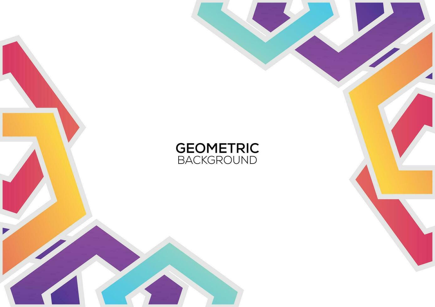 geometric colorful background design modern vector