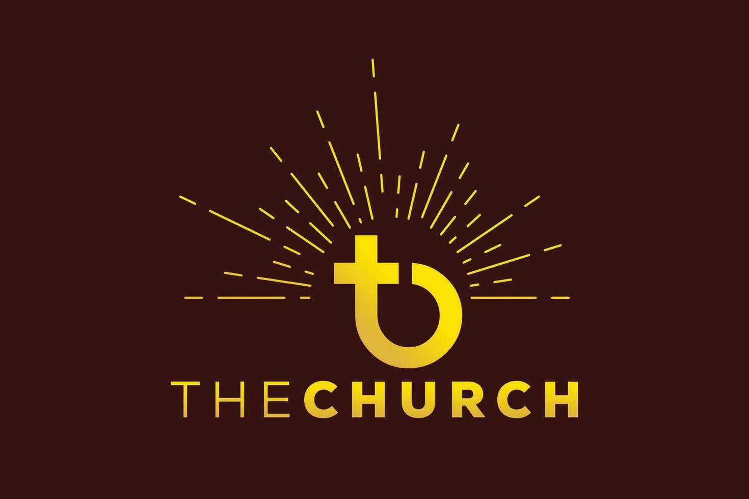 de moda y profesional letra si Iglesia firmar cristiano y pacífico vector logo diseño