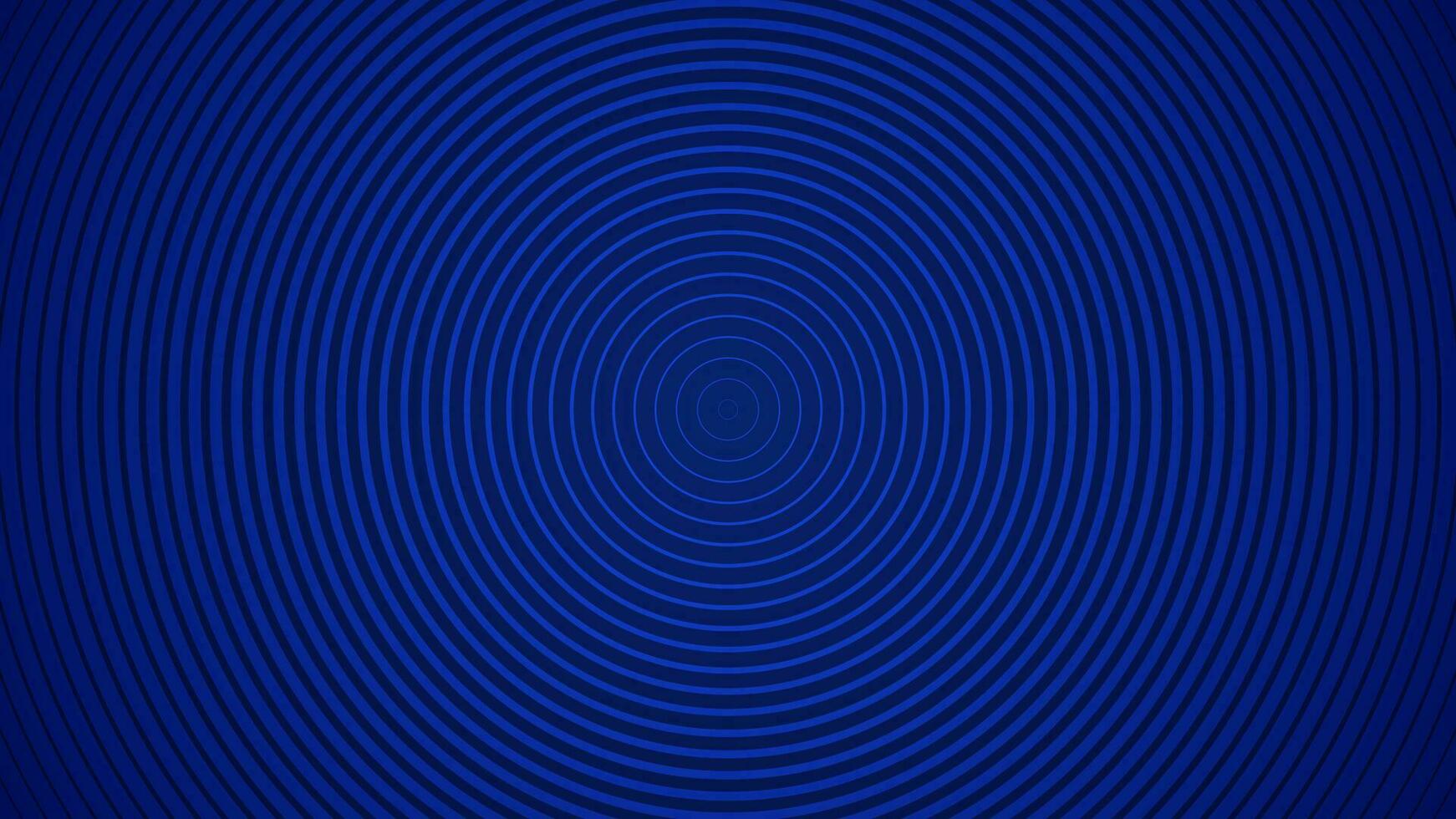 Dark blue abstract background with circle line pattern as the main element. vector