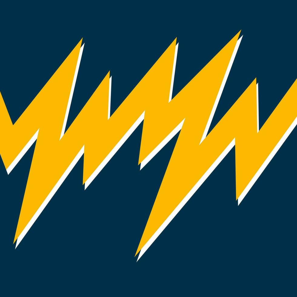 Dark background with yellow squiggly lines as the main element. vector