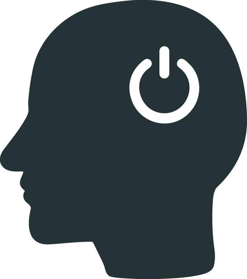 Brain idea symbol icon vector image. Illustration of the creative intelligence think design image. EPS 10