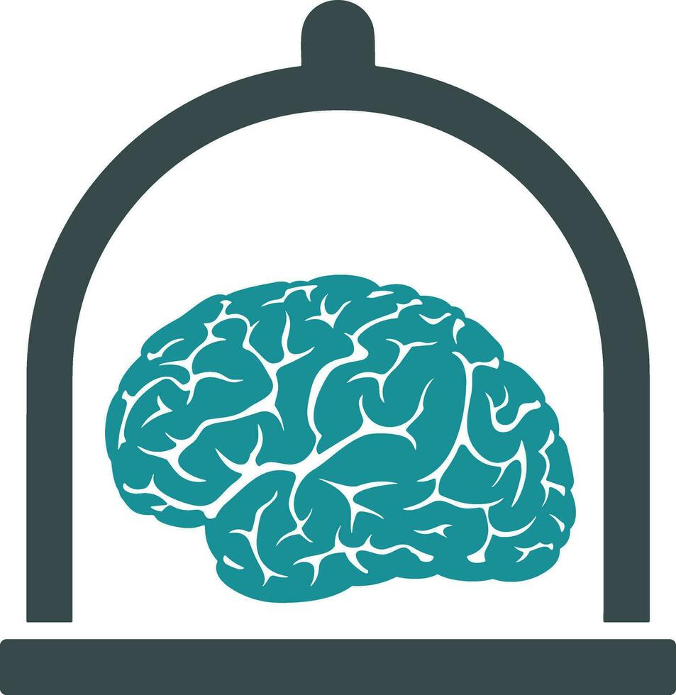 Brain idea symbol icon vector image. Illustration of the creative intelligence think design image. EPS 10