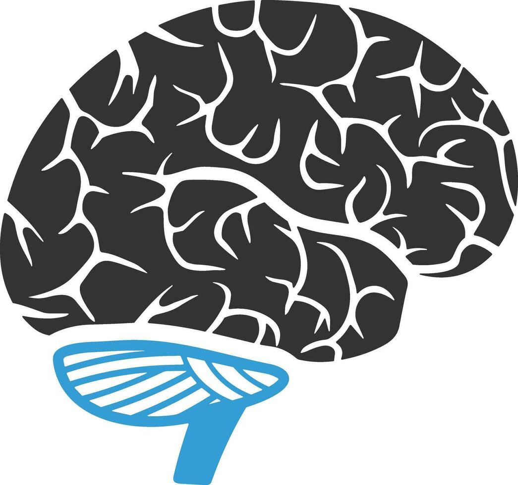 Brain idea symbol icon vector image. Illustration of the creative intelligence think design image. EPS 10