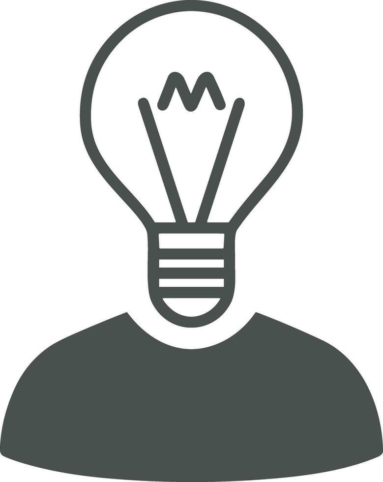 Brain idea symbol icon vector image. Illustration of the creative intelligence think design image. EPS 10