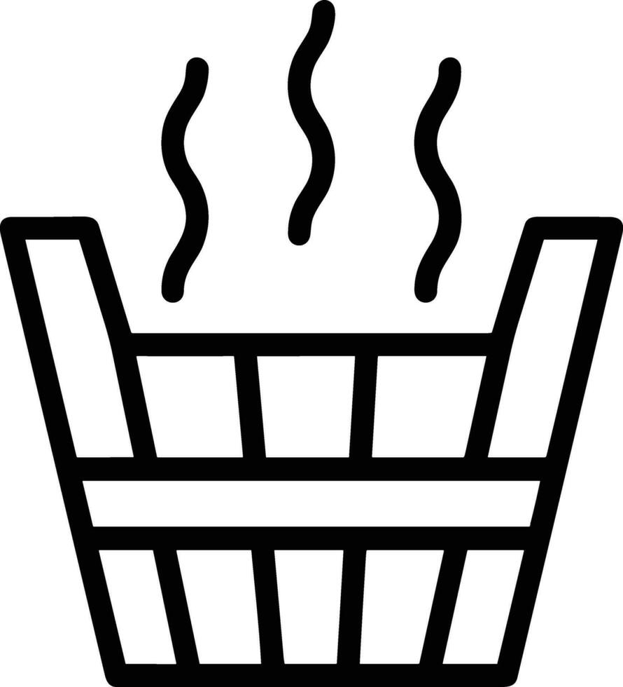 Bucket icon symbol vector image. Illustration of the bucket cleaning equipment washing outline design image. EPS 10