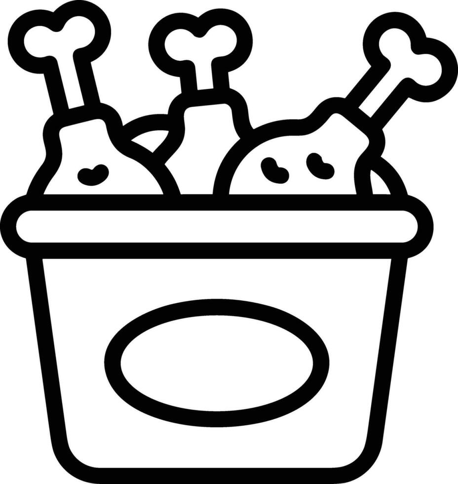Bucket icon symbol vector image. Illustration of the bucket cleaning equipment washing outline design image. EPS 10