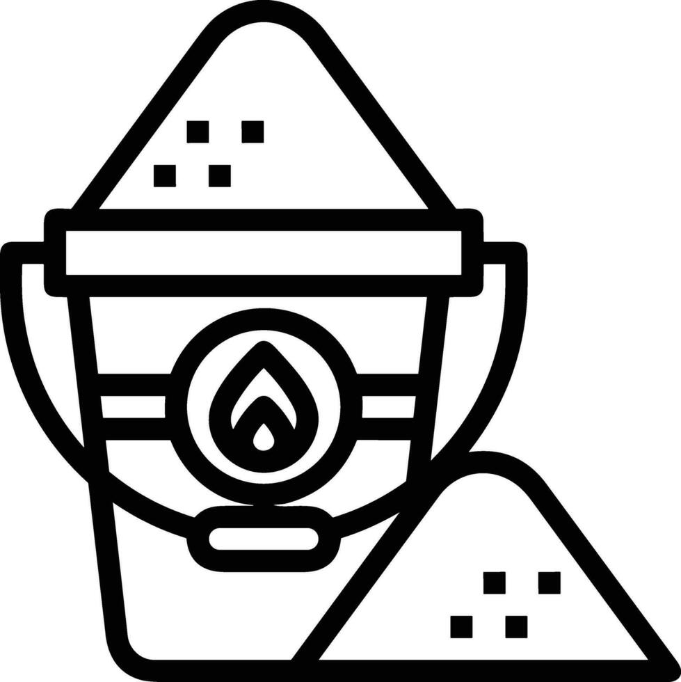 Bucket icon symbol vector image. Illustration of the bucket cleaning equipment washing outline design image. EPS 10