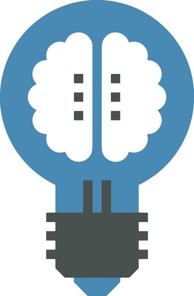 Brain idea symbol icon vector image. Illustration of the creative intelligence think design image. EPS 10